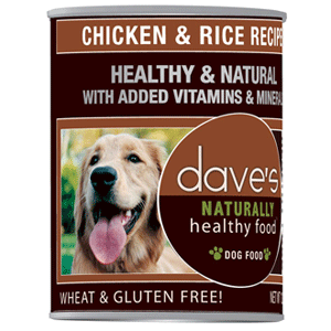 Daves Naturally Healthy Chicken & Rice Canned Dog Food  Daves pet food, daves, daves, naturally healthy, Dog Food, canned, chicken, rice